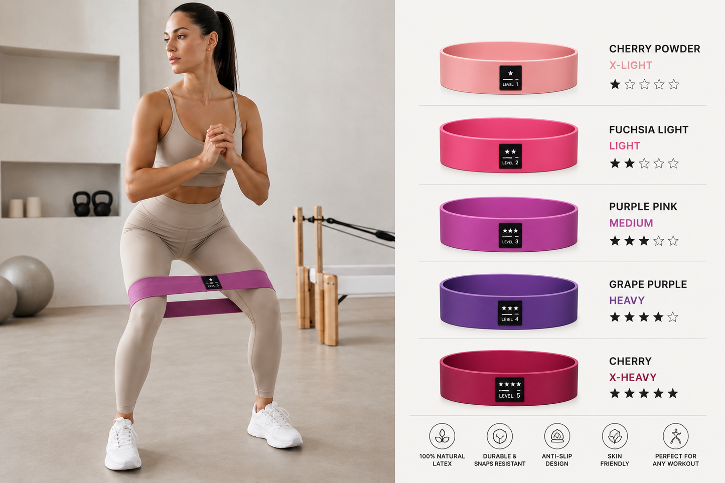 Versatile Fitness Bands for Women